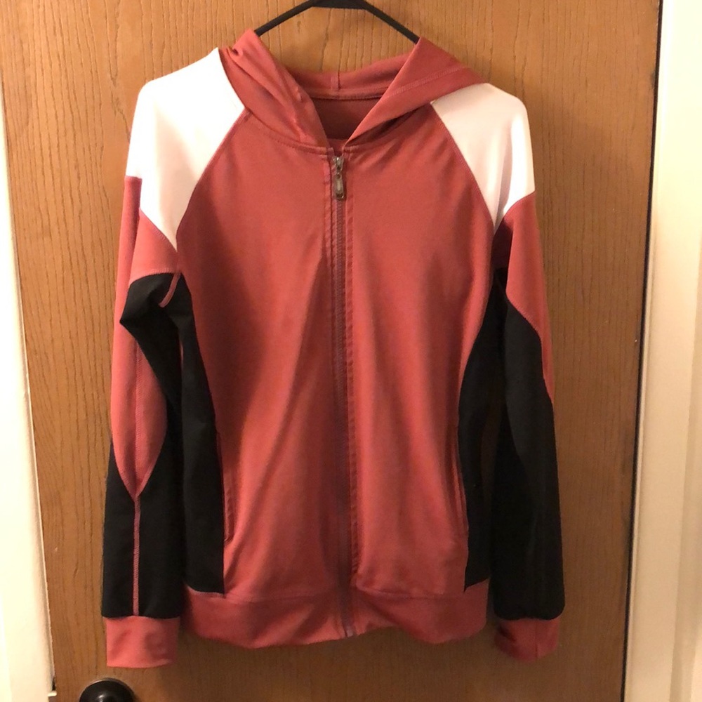3 piece jogging suit, with hood.